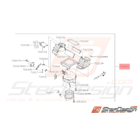 Boîtier de Soufflerie Origine Subaru WRX STI 2008 - 201436884