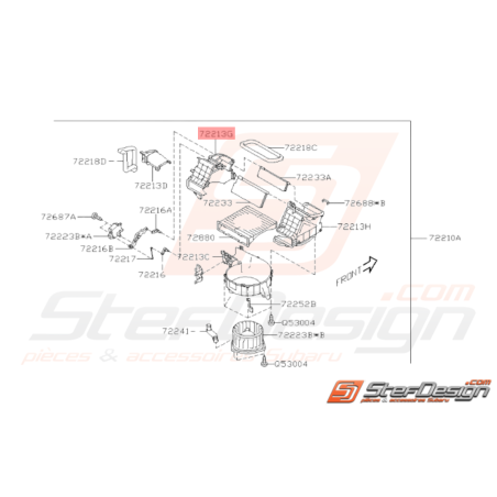 Boîtier d'Admission de Soufflerie Origine Subaru WRX STI 2008 - 201436885