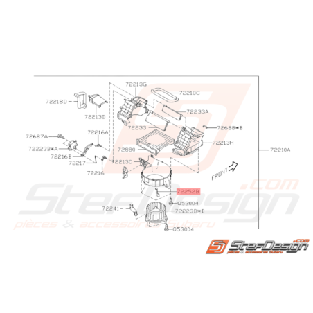 Support de Soufflerie Origine Subaru WRX STI 2008 - 201436893