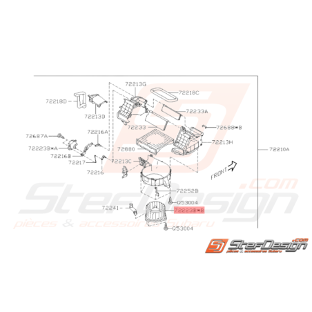 Moteur Électrique de Soufflerie Origine Subaru WRX STI 2008 - 201436895