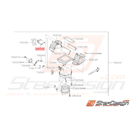 Boîtier de Soufflerie Origine Subaru WRX STI 2008 - 201436897