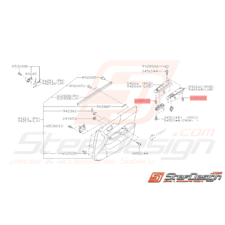 Agrafe Origine Subaru WRX STI 2005 - 201437018