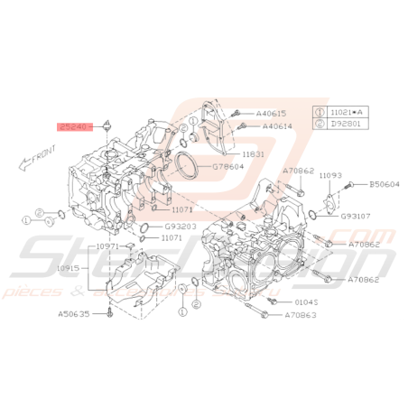 Contacteur pression d'huile Origine Subaru GT 93-00 WRX STI BRZ 01-19 FORESTER 97-02/05-1237050
