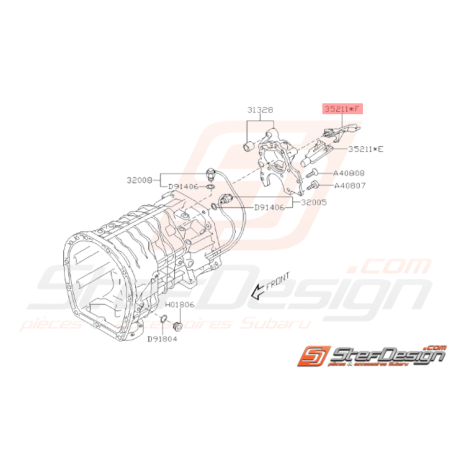 Guide d'Huile Origine Subaru STI 2008 - 201437072