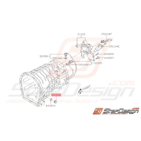 Bouchon de pont arrière Origine Subaru STI Levorg37083