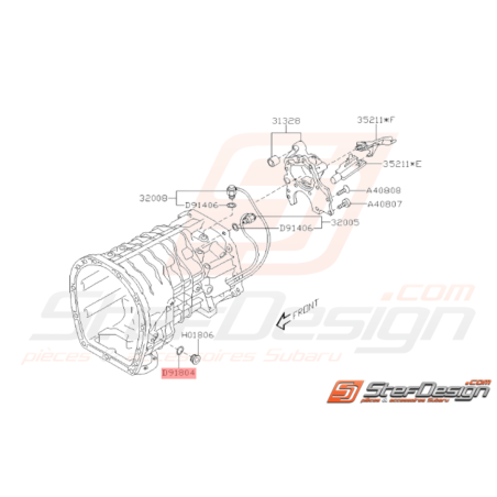 Joint de bouchon de vidange origine SUBARU LEGACY 2004 TRIBECA 2006 / STI37084