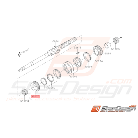 Pignon de 3ème Vitesse Origine Subaru STI 2008 - 201437089