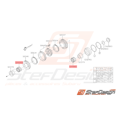 Roulement à Aiguilles Origine Subaru STI 2001 - 201437093