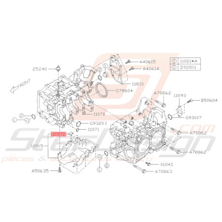 Joint Origine Subaru WRX 2006 - 2010 STI 2006 - 201937106
