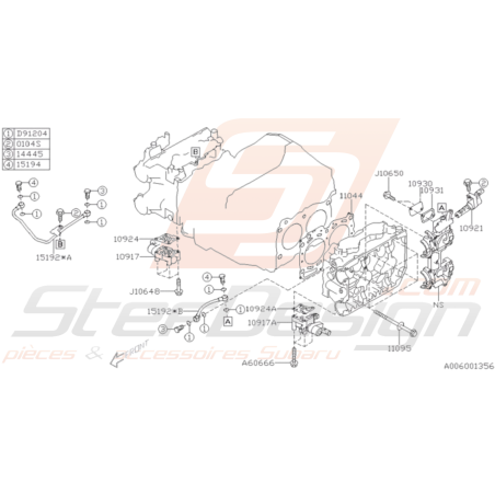 Schéma Culasse Origine Subaru STI 2015 - 201937125