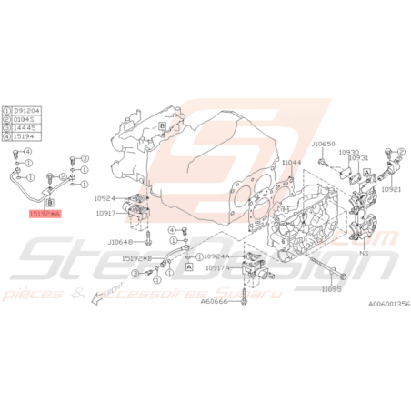 Durite d'huile AVCS/Turbo Origine Subaru WRX 06-07 STI 06-07 / 11-1937126