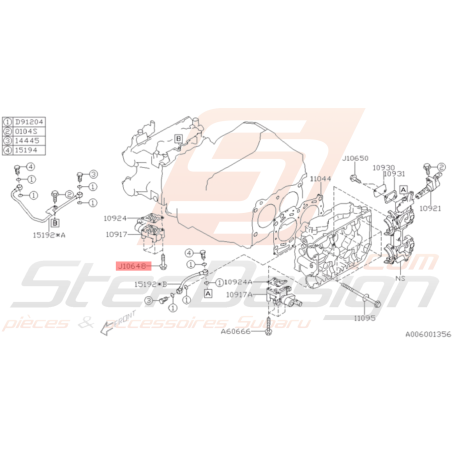 Boulon Origine Subaru STI 2008 - 201937129
