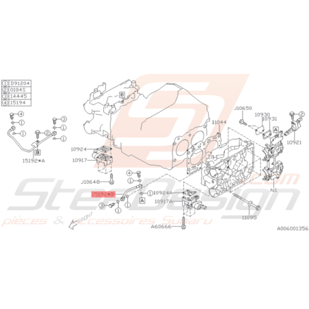 Conduite d'huile de culasse Origine Subaru STI 2008 - 201937130