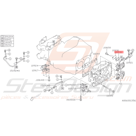 Joint de retour d'huile cam variable WRX 06-11 STI 01-1937135