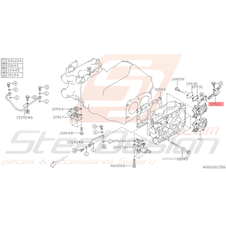 Joint de retour d'huile cam variable WRX 06-11 STI 01-1937136