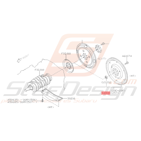 Volant Moteur Origine Subaru STI de 2001 à 201937155