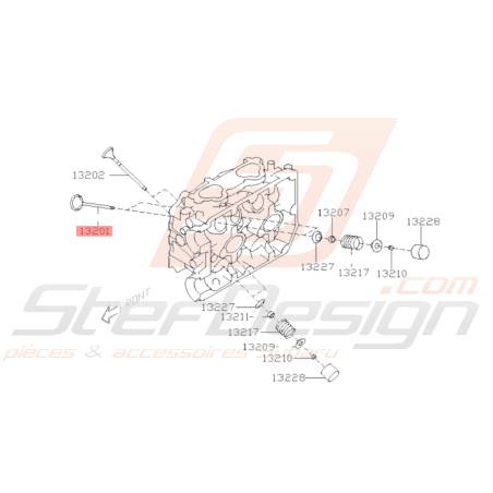 Soupape d'admission origine subaru WRX 03 - 14 / STI 02/04 - 1937158