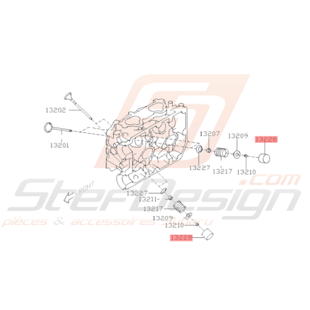 Poussoir SUBARU impreza WRX 03-11 et STI 02-1937160