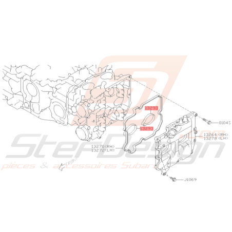 Joint puit de bougie origine Subaru GT 97-00 WRX 01-10 STI 01-19 FORESTER 97-02/05-0737185