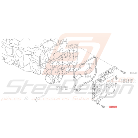 Vis de Couvre Culasse Origine Subaru WRX STI 02/2009 - 201937187