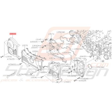 Carter distribution avant droit Origine Subaru STI de 2008 à 201937199