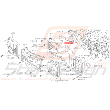 Joint n°2 carter distribution Origine Subaru GT 99-00 WRX/STI 01-19 FORESTER 97-02/05-0737218