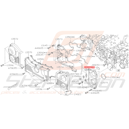 Joint de carter distribution Origine Subaru STI 2015 - 201937221