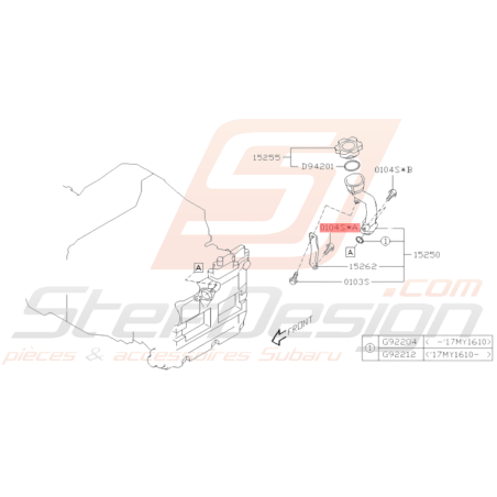 Boulon Origine Subaru GT WRX STI BRZ GT 8637229