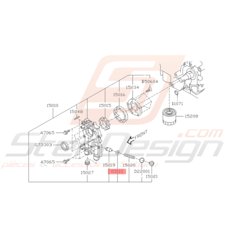 Rondelle Origine Subaru GT WRX STI37243