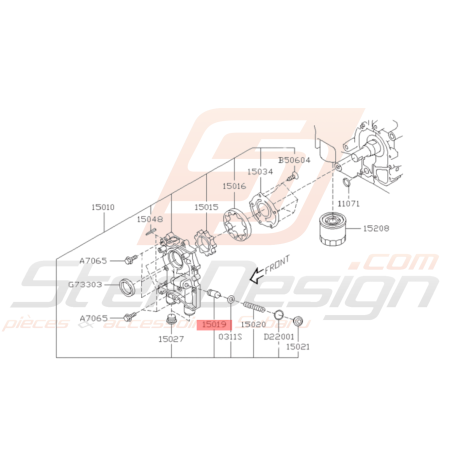 Clapet Purge Pompe à Huile Origine Subaru GT 93-00 WRX 01-10 STI 01-19 FORESTER 97-02/05-0737244