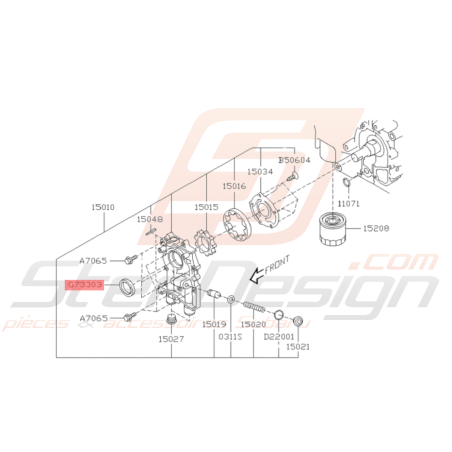 Joint spy pompe à huile origine Subaru GT WRX STI 93-19 FORESTER Turbo 97-02/05-0737248