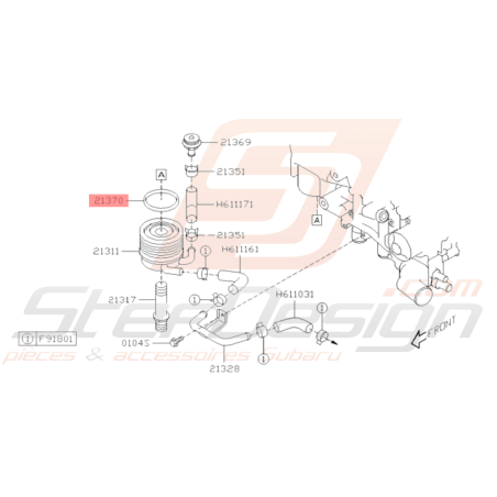 Joint Modine d'huile Origine Subaru GT WRX STI37256