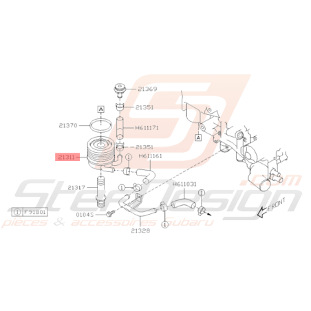 Modine d'huile origine subaru WRX 08-11 STI 08-1937257