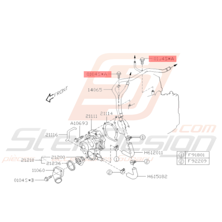 Boulon Origine Subaru GT WRX STI BRZ GT 8637262