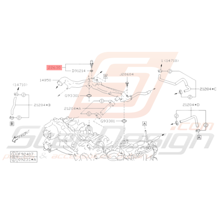 Sonde de température Origine Subaru STI 13-19 BRZ 14-1937276