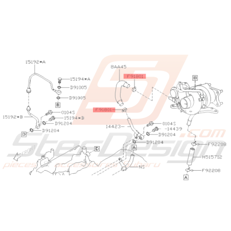 Collier de Durite de Modine Origine Subaru GT 93-00 WRX 01-10 STI 01-19 FORESTER Turbo 97-02/05-07 BRZ 13-1937292 Collier de Durite de Modine Origine Subaru GT 93-00 WRX 01-10 STI 01-19 FORESTER Turbo 97-02/05-07 BRZ 13-1937292