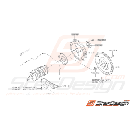 Schéma Volant Moteur Origine Subaru STI 2015 - 201937315