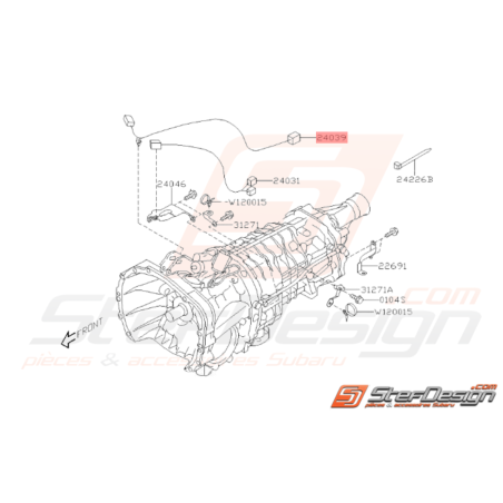 Faisceau BV6 Origine Subaru STI 2001 - 201437366