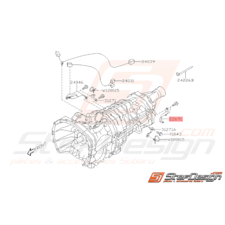 Support Capteur d'Oxygène Origine Subaru STI 2008 - 201437371