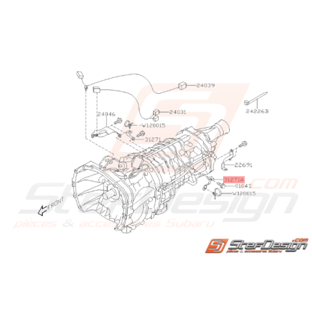 Support Transmission Faisceau Origine Subaru STI 2001 - 201437372