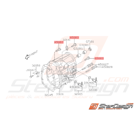 Boulon Rondelle Boite Transfert Origine Subaru GT 98-00 WRX 01-10 FORESTER 05-0737376