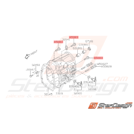 Boulon Rondelle Boite Transfert Origine Subaru GT 98-00 WRX 01-1037376