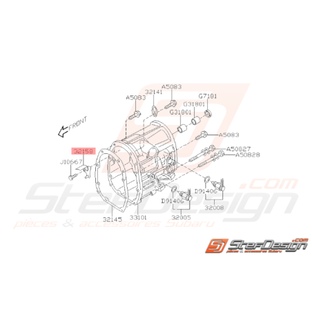 Guide Carter Huile Origine Subaru GT 1999 - 2000 WRX 2001 - 201037386