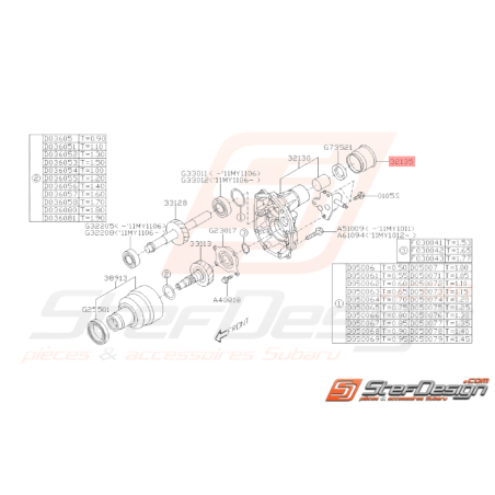 Cache Poussière Origine Subaru GT 1999 - 2000 WRX STI 2001 - 201437395