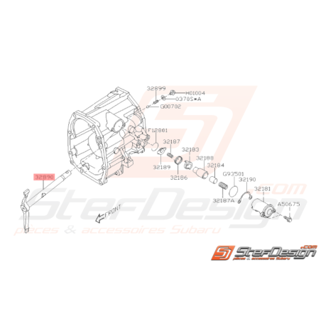 Axe Sélecteur Origine Subaru WRX 01-10 FORESTER 05-0737423