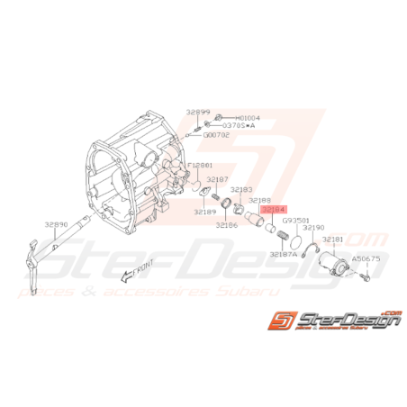 Couvercle Ressort Origine Subaru WRX 01-10 FORESTER 05-0737432