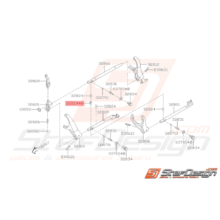 Goupille Origine Subaru Impreza GT 1993 - 2000 WRX 2001 - 201037446