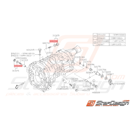 Joint Torique Origine Subaru STI 2008 - 201437455