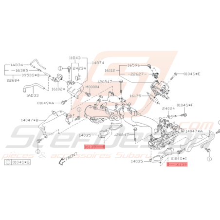 Goupille Joint d'Admission Origine Subaru WRX 04/03 - 10 STI 04/03 - 1937512