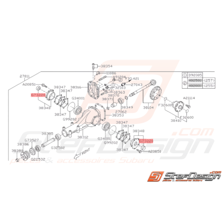 Joint Spy de Cardan Arrière Pont Tous modèles Subaru37589